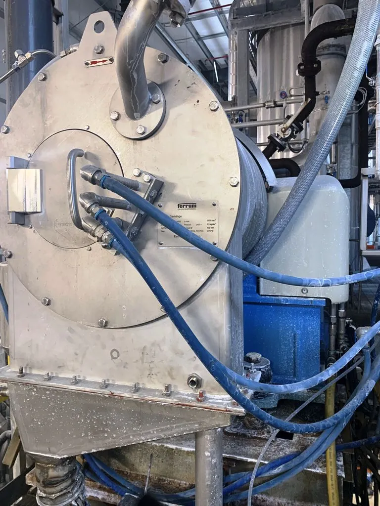 Ferrum P-40/2 pusher centrifuge, 316SS.