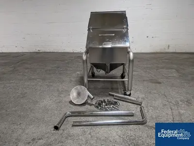 N/A Portable Stainless Steel Powder Bin