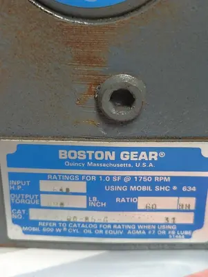 Used BOSTON GEAR E724-60-85-G Industrial Controls Ohio US | Surplus Asset Holdings #1466678