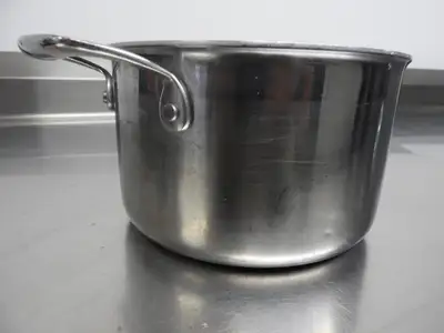 Used Golden Corral Used Tablecraft CW7004 3qt Tri Ply Sauce Pan w/ Loop Handles Pans Illinois US | Falcon Restaurant Supply #1376506