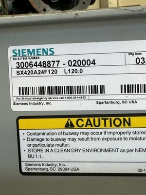 Used Siemens SX420A24F120 Power Feeders California US | Davliegogo LLC #1705632