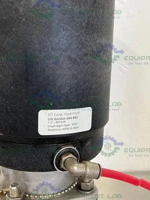 USED ITT PURE-FLO AP1509  STAINLESS STEEL DIAPHRAGM VALVE W/ 1 1/2" SANITARY FIT