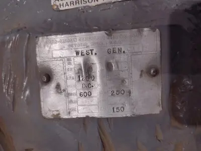 200 HP (150 KW) WESTINGHOUSE MOTOR; 600 VOLT, 250 AMP: STOCK #22943