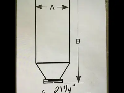 USED METAL FABRICATOR HOPPER