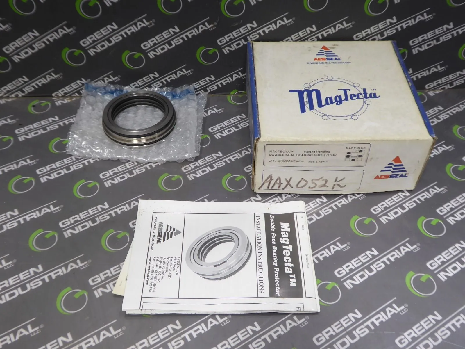 AES Seal E117-BTBG001I23-I24 Magtecta Double Seal Bearing Protector 2-1/8" New NIB