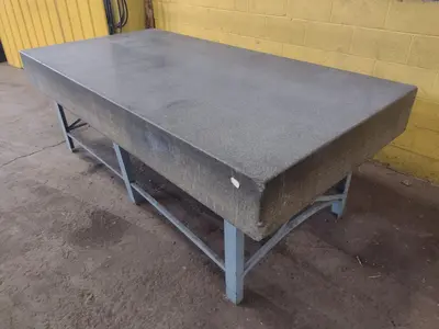 8' X 4' X 10" CHALLENGE PRECISION LAYOUT INSPECTION GRANITE TABLE: STOCK #23798