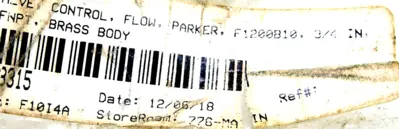 NEW PARKER F1200B CONTROL VALVE
