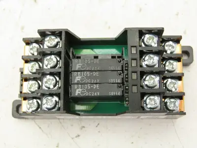 Automation Direct RS4N-DE Fuji Socket Mount 4 Card Relay 24VDC 5A Lot of 5