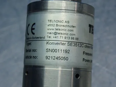 USED TELSONIC ULTRASONICS 921245010