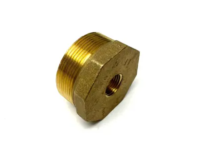 None | Brass Reducer Fitting 2" Male NPT to 1/2" Female NPT - New Other