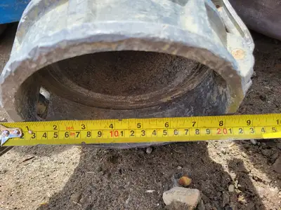 6" x 90 ft Lay Flat Hose Black w/ Coupling