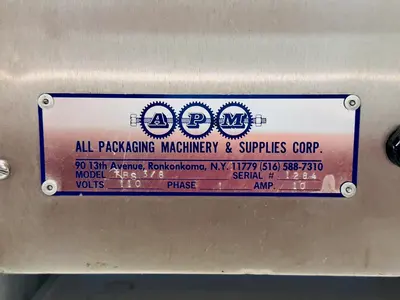 USED ALL PACKAGING MACHINERY TBS-3/8 CONTINUOUS BAND SEALER