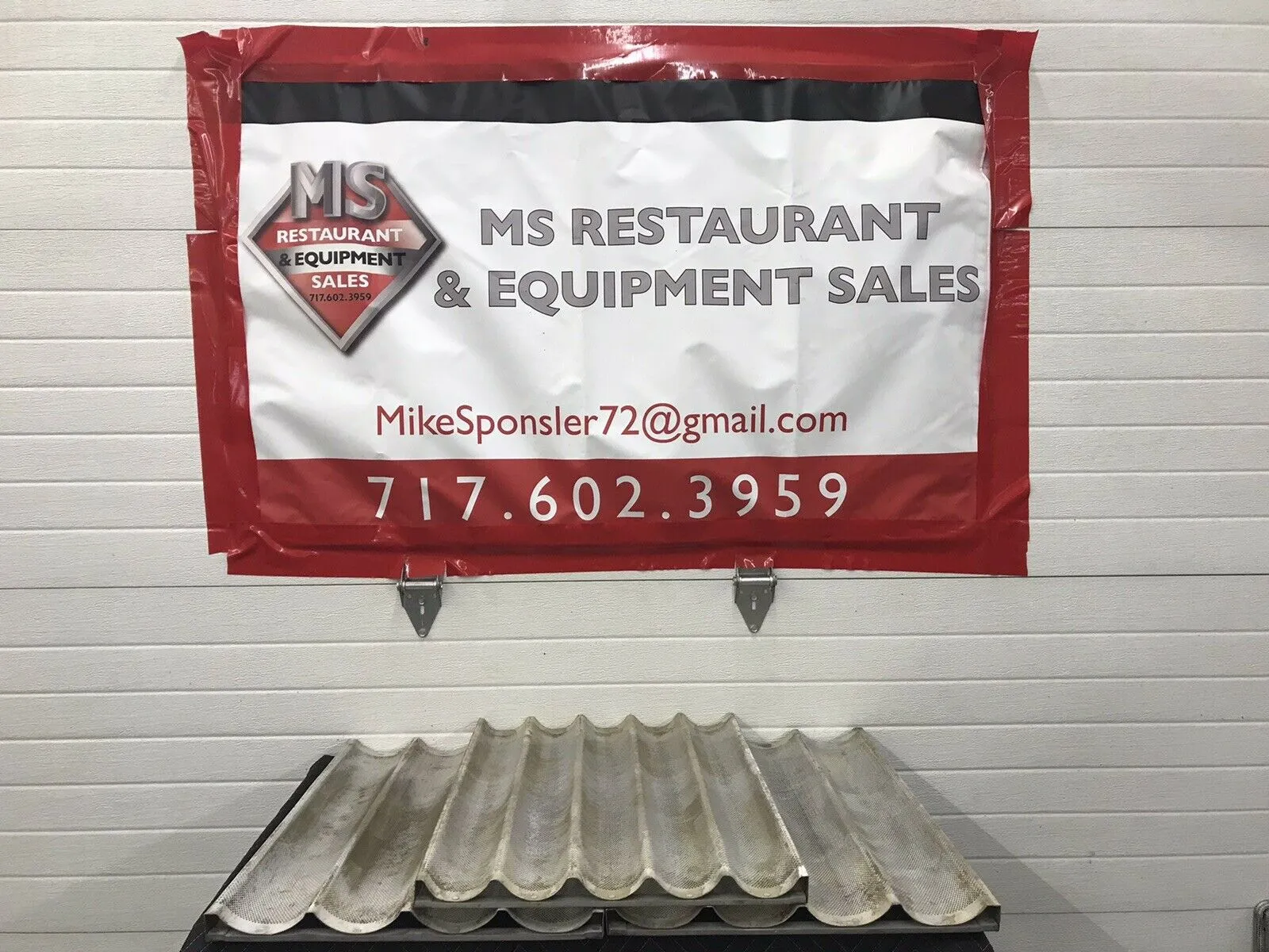 26”x18” Baguette/French Bread Pan Perforated Aluminum Mold 4 And 5 Sections