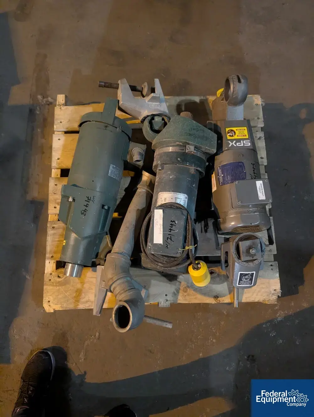 USED Lightnin (3) Clamp on Lightnin agitator drives