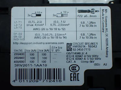 New | in-Stock SIEMENS 3RA21101AA151BB4 Starters Ohio US | HGR 24 #1070280