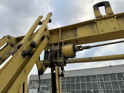 50,000 LB X 240" X 60"-120" C&F ADJUSTABLE PLATE LIFTER. STOCK # 0365324