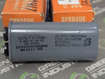 Lot of 3 Sprague OV-6040A Motorstart Capacitors 520P405X9660A43P4X New NIB