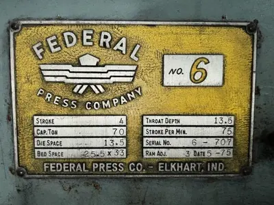 USED FEDERAL NO 6