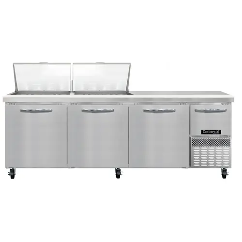 Continental RA93N24M 93" Sandwich/salad Prep Table W/ Refrigerated Base, 115v