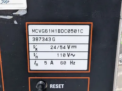 GEC Alsthom MCVG 61 Voltage Dependent Overcurrent Relay MCVG61H1BDC0501C Used