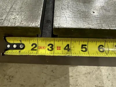 5' X 10' STEEL LAYOUT TABLE: STOCK #22156