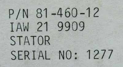 NEW AEI 81-460-12 STATOR 21-9909 8146012 89321-9639