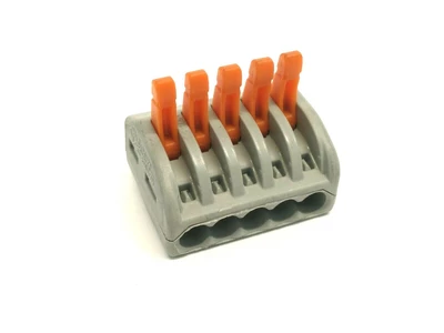222-415 | Wago  Splicing Connector w/ Operating Levers 5-Conductor LOT OF 5 - Used