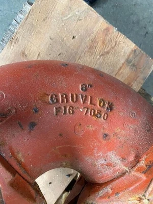 GRUVLOCK 7050 Grooved End Ball Valve 6" Ball Stem Nace gruvlok Anvil
