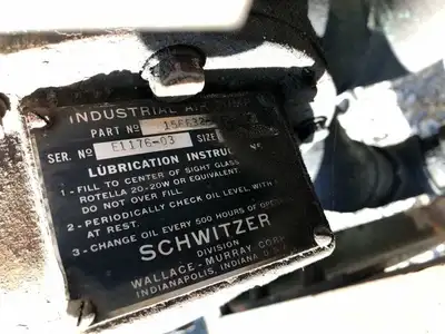 Schwitzer 156632 Industrial Lobe Vacuum Blower 15HP 1455RPM 3PH