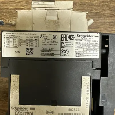 USED SCHNEIDER ELECTRIC LC1 D12 BD