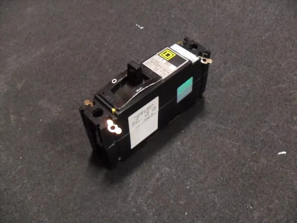Square D FAL12020 Molded Case Circuit Breaker 120VAC Used