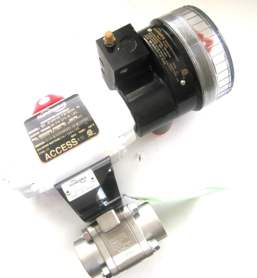NEW WORCESTER FLOWSERVE 10M-39WMS120 CONTROL VALVE 10M 39 WMS 1" BALL VALVE