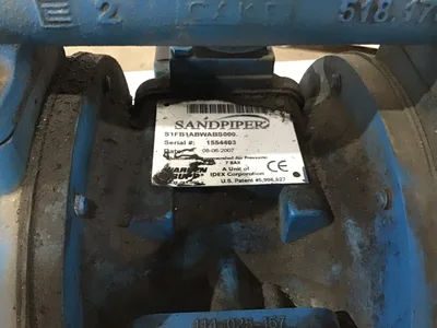 Sandpiper S1FB1ABWABS000 1″ Double Diaphragm Pump Ball Valve 45 GPM