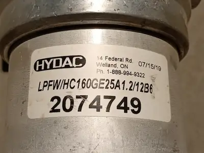 NEW 2019 HYDAC LPFW/HC160GE25A1.2/12B6