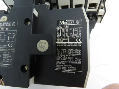Moeller DIL1AM 3-Pole IEC Contactor 55A 220/240V Coil 25Hp 460V 3PH  Lot of 4
