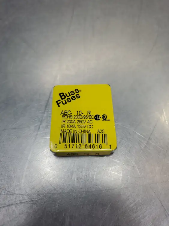Used Bussmann ABC-10-R Fuses | Palmetto Automation #1156229