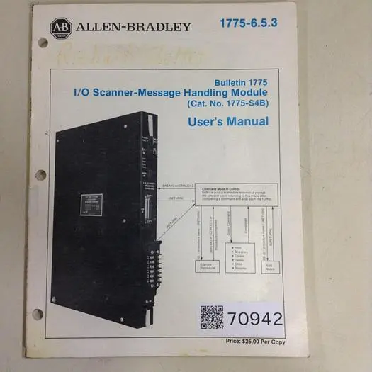 Used ALLEN BRADLEY 1775-6.5.3 Manuals Michigan US | Ideal Machinery #573134