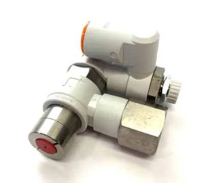 USED SMC PILOT CHECK SPEED CONTROL VALVE, RESIDUAL RELIEF VALVE