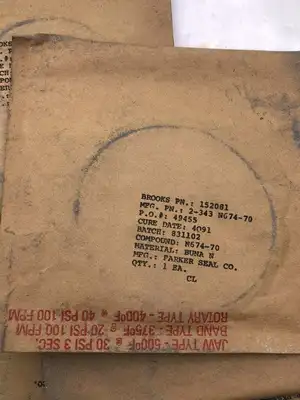 Parker Seal Co. 152081 2-343N674-70 Replacement O-Ring -NIB lot of 9