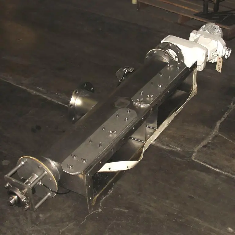 SPC6575  Feeder 6" dia Walker Stainless Equipment Co screw feeder 6.25" x 48", Stainless Steel