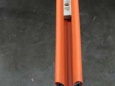 Acco 810.1-R Louden Dual Conductor Bottom Entry Bus Bar Monorail Crane 10'