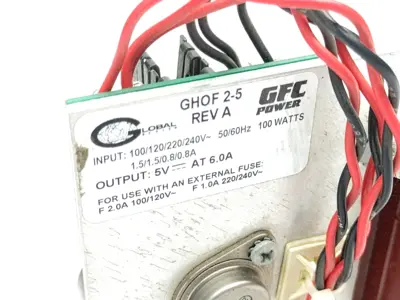 GHOF 2-5 | GFC Power  Rev A Power Supply 100-240VAC 100W, 5VDC At 6A - Used