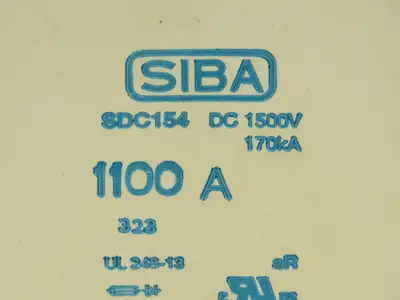 SIBA SQB-DC154 Ultra-Rapid Fuse 1100A Amp aBat/Ar DC 1500V 9039226.1100