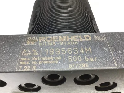 Roemheld 1895634M Hydraulic Bar Swing Clamp 500 Bar Maximum Operating Pressure