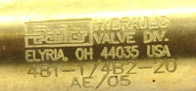 NEW PARKER 481-1/4B2-20 FLOW CHECK VALVE 48114B220 AE/05