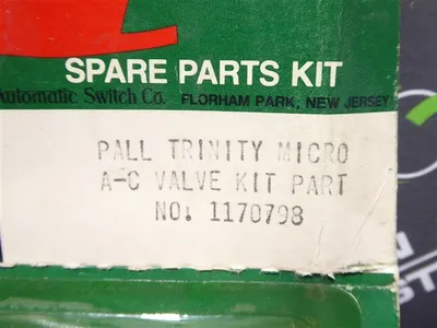 ASCO 1170798 Pall Trinity Micro Solenoid Valve Spare Parts Kit New NIB