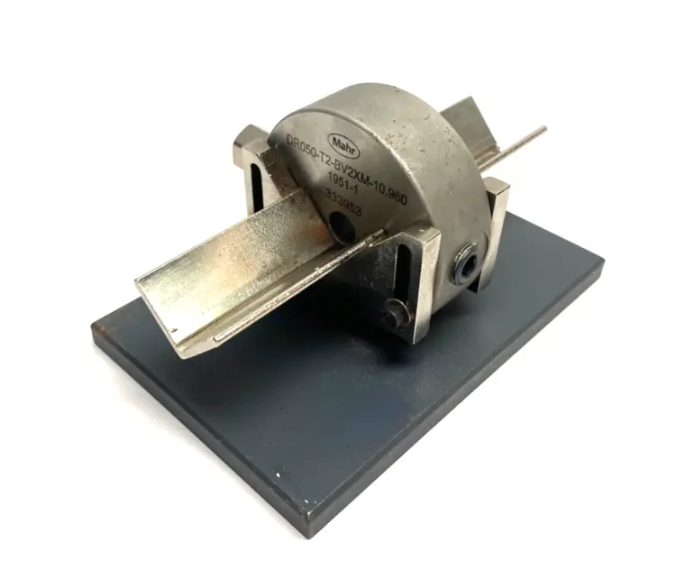 Used MAHR DIMENSIONAIR 2-JET AIR RING GAUGE W/ GUIDE CHUTES & BASE PLATE Air Gages Michigan US | Maverick Industrial Sales #1123063