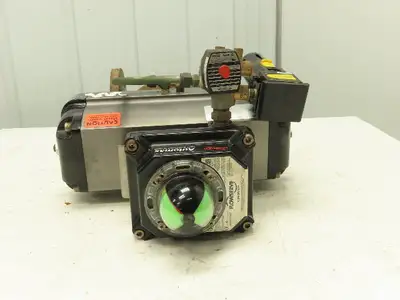 Flowserve B125C10 Automax Pneumatic Actuator 3" Flanged Ball Valve 120V Solenoid