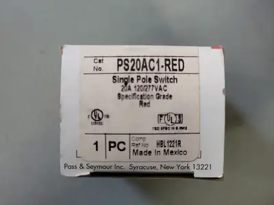 NEW PASS & SEYMOUR PS20AC1-RED