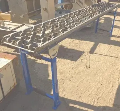 Conveyor, Skate Wheel, 18" x 10', 3" Spacing, Aluminum #S743247